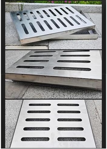 غطاء فتحة من الفولاذ المقاوم للصدأ شديد التحمل وشبكة تصريف بإطار - حل متين لتصريف مياه الأمطار وأرضية المرآب في الهواء الطلق in Kuwait