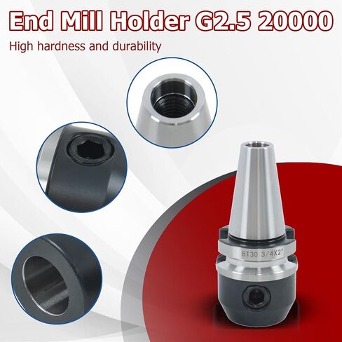 findmall End Mill Holder G2.5 20000 BT30 3/4 X 2 Inch End Mill Tool Holder for Milling Machines and Lathes in Saudi Arabia