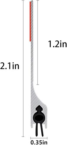 سدادة باب مقاس 42 بوصة مكونة من قطعتين من شريط إغلاق معدني للفئران من الأسفل، حاجز معدني، ماوس من الألومنيوم بارتفاع 2 بوصة، 2 بوصة × 42 بوصة أسود in Kuwait