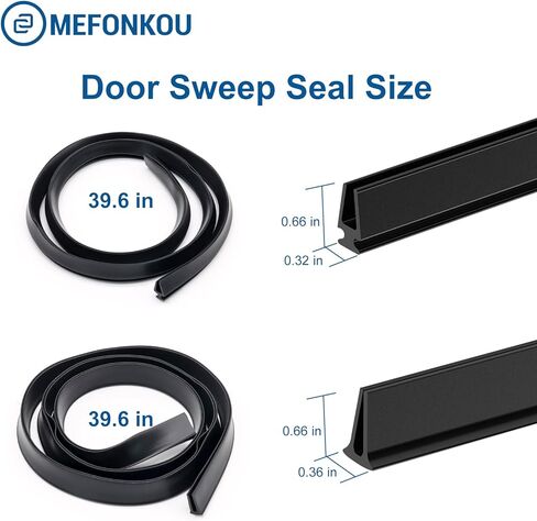 CH9030501 Sweep Replacement for Larson & Pella Storm Doors Expander Sweeps, Storm Door Sweep Seal for Vinyl and Metal Door Sweep Assembly - 2 Specifications Rubber Strip in Saudi Arabia