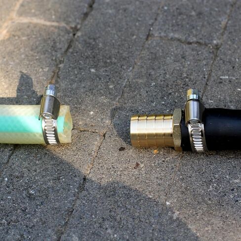 وصلة إصلاح خرطوم الحديقة من النحاس الصلب مع مجموعة إصلاح خرطوم المشابك، تركيبات خرطوم حديقة بارب 5/8 بوصة (مجموعة 5/8 بوصة بارب-3) in Kuwait