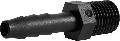 20 pcs 1/4" Barb x 1/4" NPT Male Connector, Plastic Hose Barbed Fitting, Adapter, Industrial Hose Barb to Pipe Fittings Connect in Kuwait