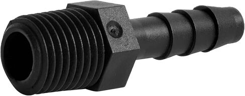 20 pcs 1/4" Barb x 1/4" NPT Male Connector, Plastic Hose Barbed Fitting, Adapter, Industrial Hose Barb to Pipe Fittings Connect in Kuwait