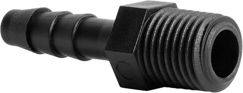 20 pcs 1/4" Barb x 1/4" NPT Male Connector, Plastic Hose Barbed Fitting, Adapter, Industrial Hose Barb to Pipe Fittings Connect in Kuwait