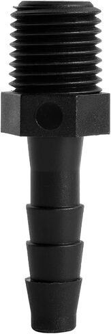 20 pcs 1/4" Barb x 1/4" NPT Male Connector, Plastic Hose Barbed Fitting, Adapter, Industrial Hose Barb to Pipe Fittings Connect in Kuwait