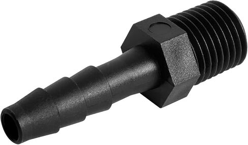20 pcs 1/4" Barb x 1/4" NPT Male Connector, Plastic Hose Barbed Fitting, Adapter, Industrial Hose Barb to Pipe Fittings Connect in Kuwait