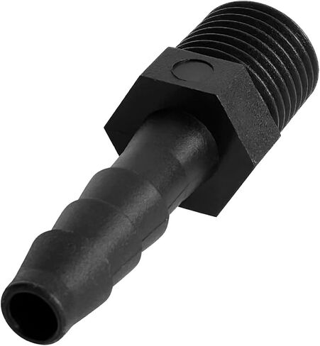 20 pcs 1/4" Barb x 1/4" NPT Male Connector, Plastic Hose Barbed Fitting, Adapter, Industrial Hose Barb to Pipe Fittings Connect in Kuwait