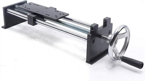 حامل اختبار قوة سحب الدفع، حامل اختبار التوتر الحلزوني الأفقي اليدوي 500 نيوتن مع مشبكين لاختبار الشد للأسلاك والكابلات، 220 مم، أسود، 1 in Kuwait