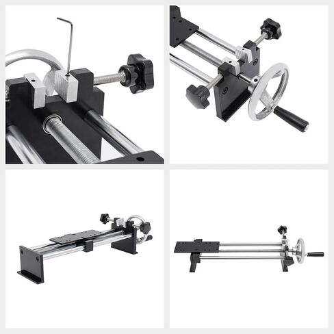 حامل اختبار قوة سحب الدفع، حامل اختبار التوتر الحلزوني الأفقي اليدوي 500 نيوتن مع مشبكين لاختبار الشد للأسلاك والكابلات، 220 مم، أسود، 1 in Kuwait