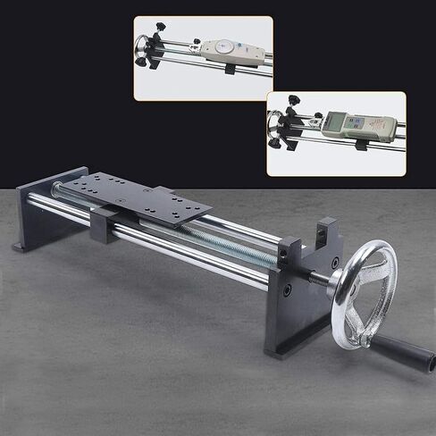 حامل اختبار مقياس القوة 500 نيوتن، حامل اختبار التوتر الحلزوني الأفقي اليدوي 220 مم مع مشبكين قابلين للتعديل لاختبار الشد للأسلاك والكابلات، أسود، 1 in Kuwait