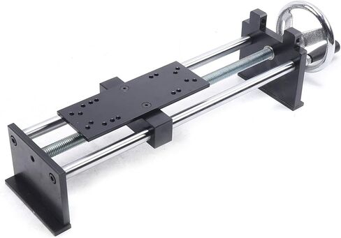 حامل اختبار قياس القوة الحلزوني الأفقي اليدوي 500N مع مشبكين قابلين للتعديل، حامل اختبار شد السكتة الدماغية 220 مم لاختبار الشد للأسلاك والكابلات، أسود، 1 in Kuwait