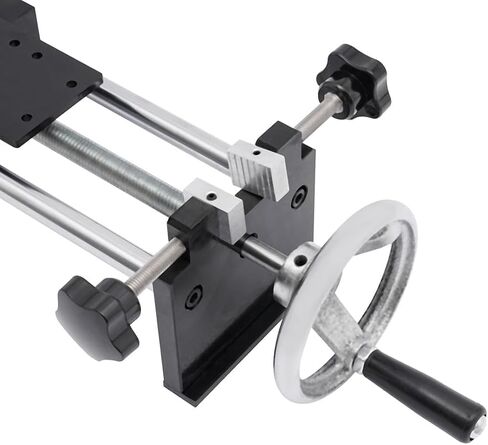 حامل اختبار قياس القوة الحلزوني الأفقي اليدوي 500N مع مشبكين قابلين للتعديل، حامل اختبار شد السكتة الدماغية 220 مم لاختبار الشد للأسلاك والكابلات، أسود، 1 in Kuwait