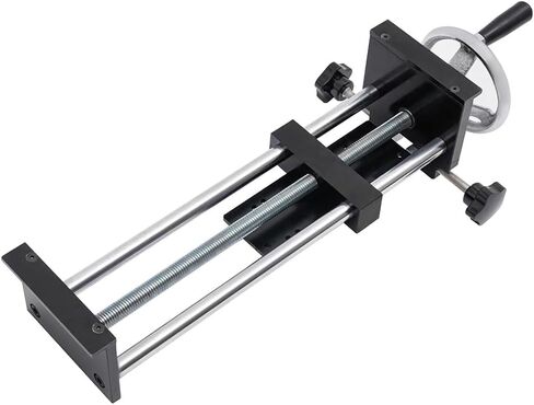 حامل اختبار قوة الدفع والسحب 500N، حامل اختبار التوتر الحلزوني الأفقي اليدوي مع مشبكين قابلين للتعديل، 220 مم، أسود، 1 in Kuwait