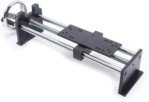 حامل قياس القوة، حامل اختبار الشد الحلزوني الأفقي اليدوي 500 نيوتن مع مشبكين قابلين للتعديل، أسود 220 مم، 1 in Kuwait