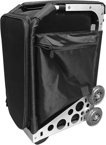 حقيبة استدعاء معيارية للبيت الطبي - عربة تخزين دوارة لزيارة الطبيب المحترف للعيادات والأطباء والاستخدام البيطري، سبائك الألومنيوم، 13.2 بوصة طول × 10.2 بوصة عرض × 21.7 بوصة ارتفاع in Kuwait