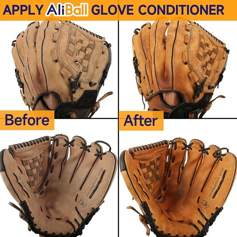 AliBall Premium Baseball Glove Oil - Softens, Hydrates, and Break-in for Baseball/Softball Gloves - 100% Natural, Baseball Glove Conditioner Break in in Kuwait