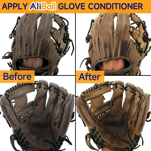 AliBall Premium Baseball Glove Oil - Softens, Hydrates, and Break-in for Baseball/Softball Gloves - 100% Natural, Baseball Glove Conditioner Break in in Kuwait