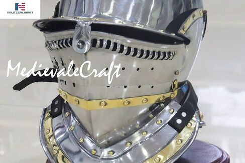 Medieval Knight Bergonet Helmet Halloween Costume in Saudi Arabia