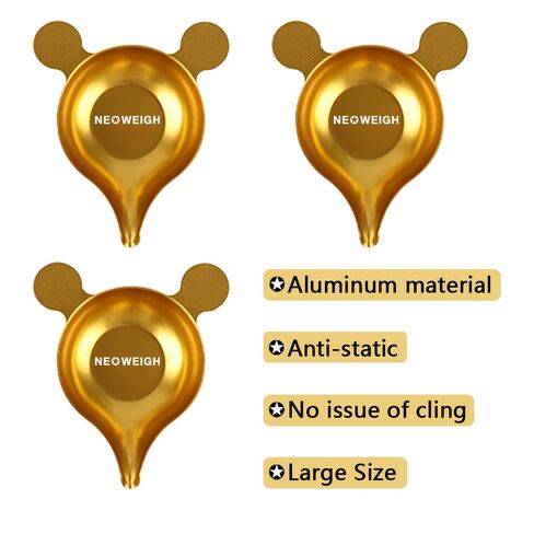 مقلاة مسحوق معدني مع مغرفة ، تصميم أعمق ، غير لاصقة وسكب بسهولة ، قوارب وزن المعادن لعلاج التوابل المختبر المكمل ، تستخدم مع موزعات مسحوق إلكترونية/مسحوق in Kuwait