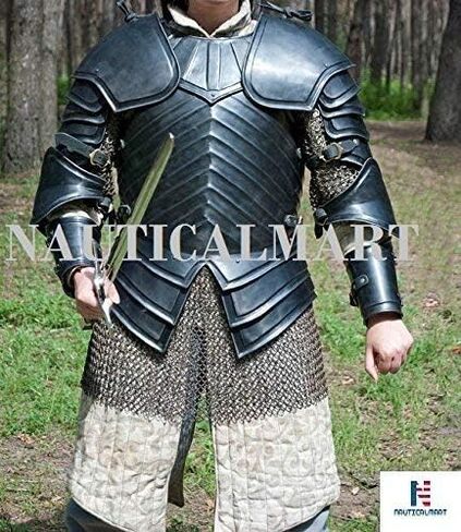 Combat Armor, Brienne of Tarth Armor Suit. 18ga Steel Blackened Halloween - Custom Size in Saudi Arabia
