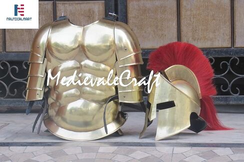 MedievaleCraft Halloween زي روماني للعضلات درع Cuirass سترة 300 خوذة سبارتان in Saudi Arabia
