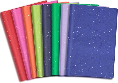 woric 135 Sheets White Tissue Paper for Gift Bags 20 x 14 Inch Sparkle in Saudi Arabia