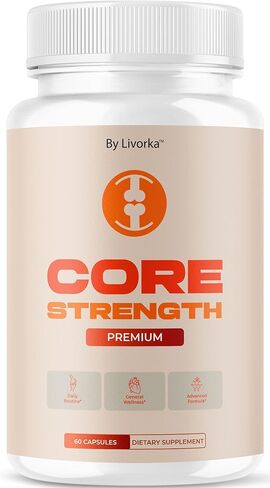 Core Strength - Official Core Strength Premium Capsules All Natural Ingredients Advanced Formula Daily Pills Overall Health & Wellness Support Vitamin Reviews, 60 Capsules for 1 Month in Saudi Arabia