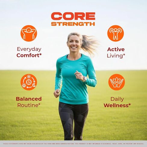(2 Pack) Core Strength - Official Core Strength Premium Capsules All Natural Ingredients Advanced Formula Daily Pills Overall Health & Wellness Support Vitamin Reviews, 120 Capsules for 2 Months in Saudi Arabia