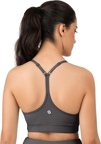 Nirlon Y-Back حمالة صدر رياضية قابلة للتعديل للنساء - NirLUX دعم عالي، وسادات قابلة للإزالة، حمالة صدر قابلة للتمدد لليوجا والارتداء اليومي in Kuwait