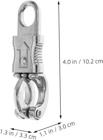 GANAZONO Horse Bridle Hook Zinc Alloy Snap Hooks Heavy Duty Quick Release Carabiner Rope Clips in Saudi Arabia