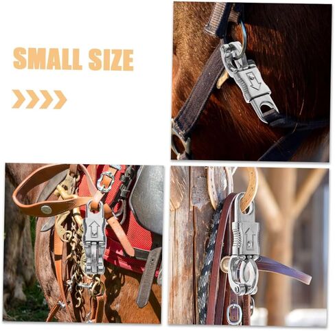 GANAZONO Horse Bridle Hook Zinc Alloy Snap Hooks Heavy Duty Quick Release Carabiner Rope Clips in Saudi Arabia