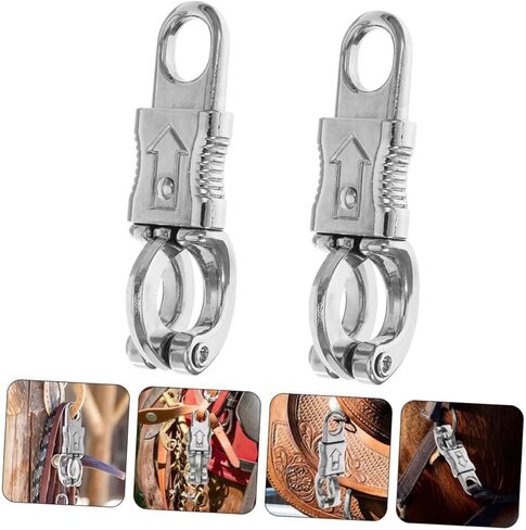 GANAZONO Horse Bridle Hook Zinc Alloy Snap Hooks Heavy Duty Quick Release Carabiner Rope Clips in Saudi Arabia
