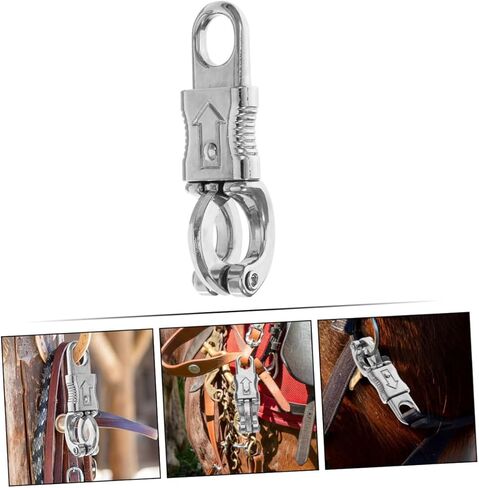 GANAZONO Horse Bridle Hook Zinc Alloy Snap Hooks Heavy Duty Quick Release Carabiner Rope Clips in Saudi Arabia
