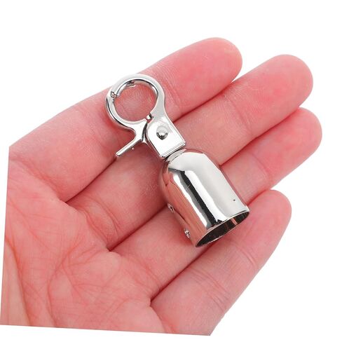 6Pcs Metal Barrier Rope End Caps with Hooks Secure Carabiner Clips for Stanchion Barriers Easy Installation Decking Rope Connectors for Crowd Control and Outdoor Use in Saudi Arabia