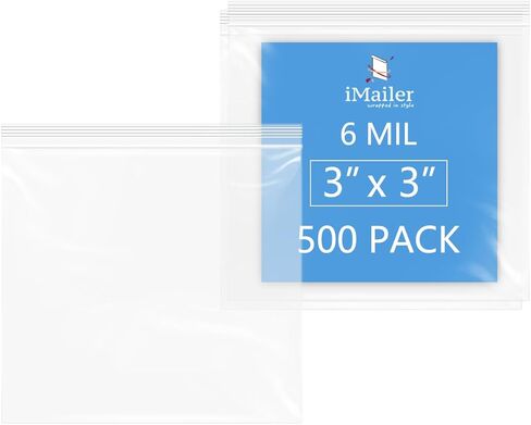 iMailer - 6 Mil Heavy Duty Zip Bags - 14" x 20" 50 Pack - Durable Storage Bags for Food, Crafts, Hardware, and Organizing in Saudi Arabia
