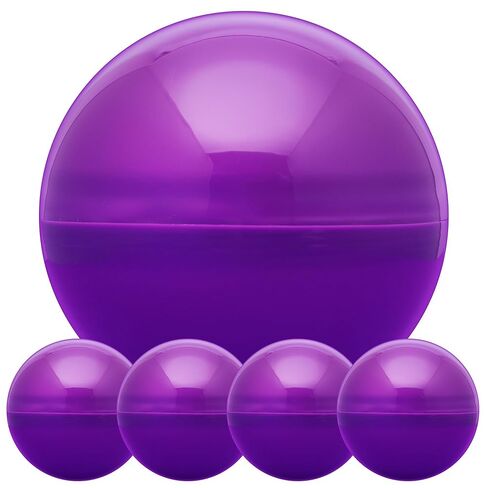 Big Claw Machine Capsules Clear Balls Plastic Sphere Large Party Favor Containers Round 5 pcs 6.3 inch - Jumbo Plastic Christmas Ornaments Extra Large Gift Box Craft Party Supplies Vending Capsules in Saudi Arabia