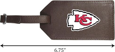 حزام الأمتعة الجلدي من Siskiyou Kansas City Chiefs، مقاس واحد، ألوان الفريق in Saudi Arabia