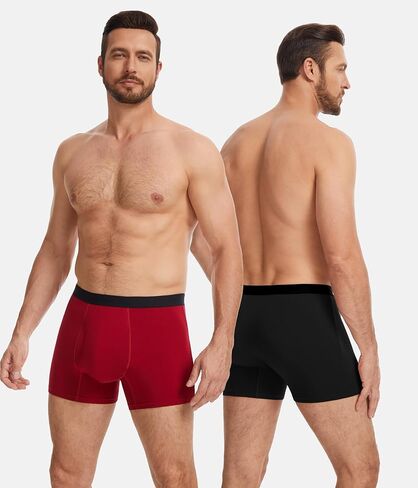 YESWEL Men's Incontinence Underwear, Modal 50ML Absorbency Leakproof Washable Boxer Briefs for Bladder Control 3 Pack in Saudi Arabia