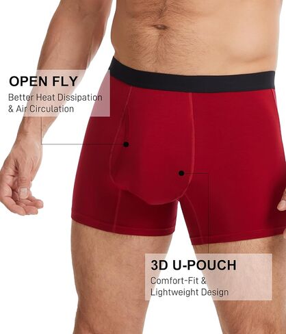 YESWEL Men's Incontinence Underwear, Modal 50ML Absorbency Leakproof Washable Boxer Briefs for Bladder Control 3 Pack in Saudi Arabia