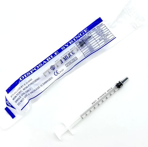30mL Luer Lock Syringes (No Needle) - 40-Count Bagged, Sterile & Individually Sealed in Saudi Arabia