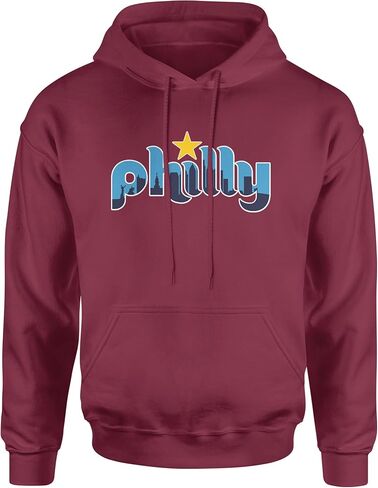 هودي للبالغين من الجنسين من Skyline Philly Philadelphia، صوف ناعم، بلوفر برسومات in Saudi Arabia