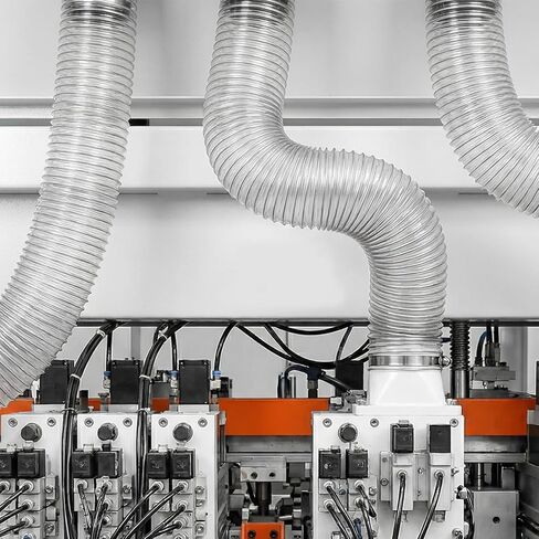 6 Inches 30 FT PVC Dust Collection Hose, Flexible Puncture Resistant Hose with 8 Stainless Steel Clamps, Clear Vacuum Hose for Industrial and Home Use in Kuwait