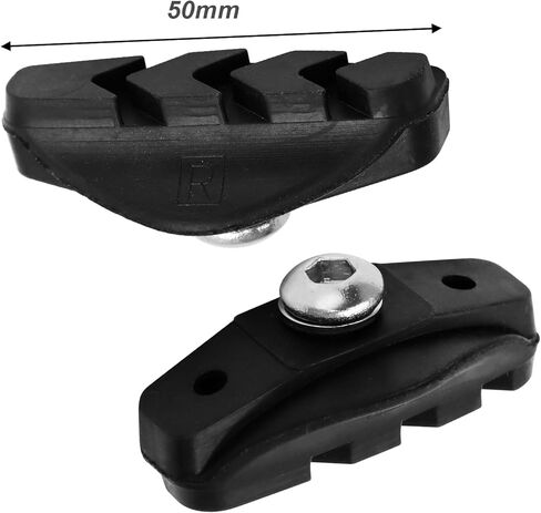 Hordion 2 Pairs Bike Brake Pads, Professional V Brake Pads 50mm Caliper Brake-Pad with Allen Wrench for Road Bike Mountain Bikes City Bikes in Saudi Arabia
