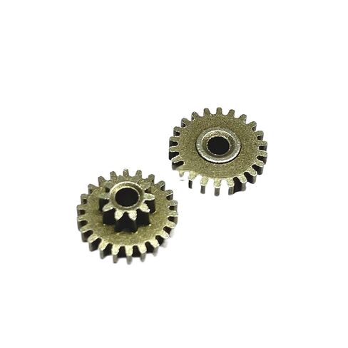 Steel Heavy Duty Motor Pinion Gear 0.4M 10T 22T Double Metal Gear 2MM DIY Accessories in Saudi Arabia