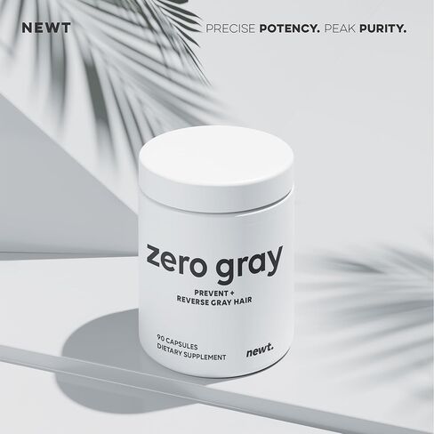 ZERO GRAY™ - مكملات مضادة للشعر الرمادي لعكس الشعر الرمادي بشكل دائم وسريع | استعادة اللون الطبيعي ومنع نمو الشعر الرمادي | البيوتين، الفيتامينات، مكمل الكاتالاز للرجال والنساء | 90 كبسولة in Saudi Arabia