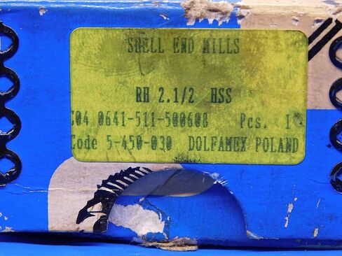 New DOLFAMEX 2 1/2 O.D. HSS Shell END Mill 1" Pilot 3/8 Key 10 FL 5-450-030 2.5 - AB0767CP2 in Saudi Arabia