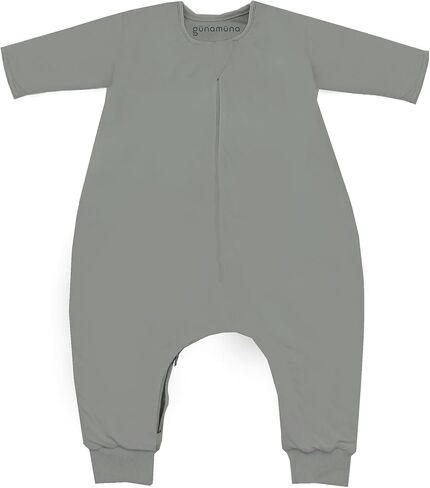 GUNAMUNA Long Sleeve Footie Sleep Sack 2.5 TOG, Quick Diaper Change Zipper, Convertible Foot Cuffs, No-Slip Grips in Saudi Arabia