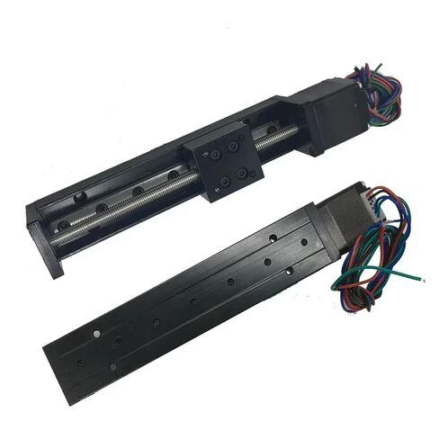 Motorized Slide Table Linear Guide Rail Stage Sliding Table Motor Drive Electric Linear Stage(250mm Stroke,1mm Pitch) in Saudi Arabia