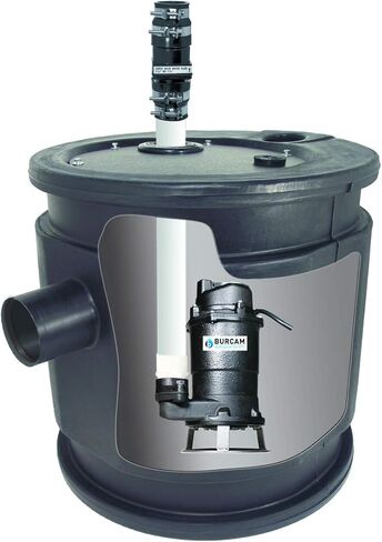BURCAM 401446P 3/4HP Complete Sewage Grinder Pump System in Saudi Arabia