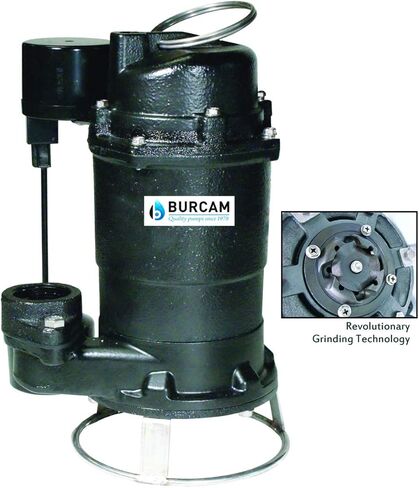 BURCAM 401446P 3/4HP Complete Sewage Grinder Pump System in Saudi Arabia